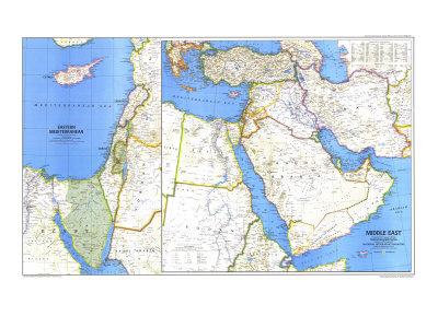 1978 Center East Map Artwork Print through Nationwide Geographic Maps photo about Printable Maps of Middle East titled 1978 Heart East Map Artwork Print by means of Nationwide Geographic Maps